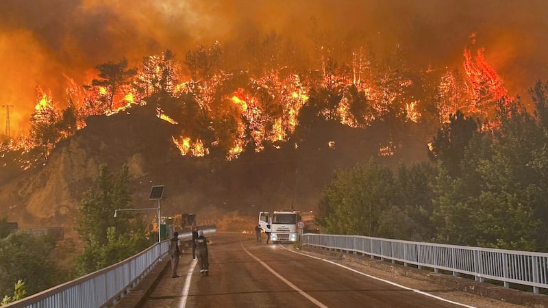 Fires engulf Turkiye’s Mediterranean coast as government declares 2 disaster zones