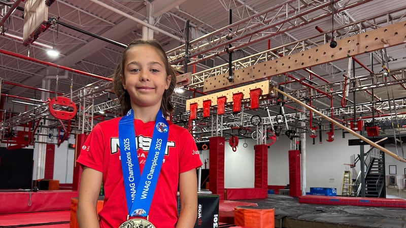 This 9-year-old Quebec girl is dominating the Ninja Warrior World in North Carolina