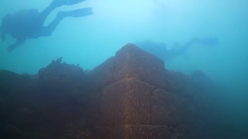 <b>Lake Van, Turkiye </b><br><br>
<b>Lost: Iron Age</b> <br><br>
<b>Found: 2017</b><br><br>
Archeologists in Turkiye discovered an ancient fortress half-buried at the bottom of the country’s largest lake, where the alkaline waters have kept the structure well-preserved for approximately 3,000 years. <br><br>
<i>(YouTube / National Geographic)<i>