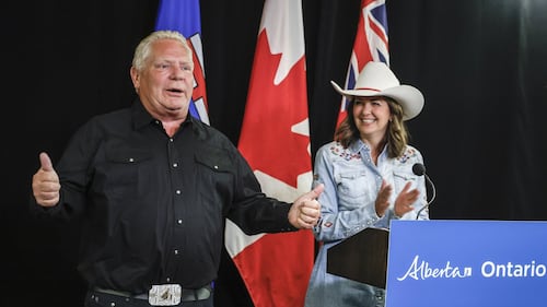 Ontario Premier Doug Ford pitches railway to Ring of Fire, Alberta is on board