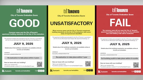 Toronto City Council votes to establish colour-coded ratings for apartment buildings