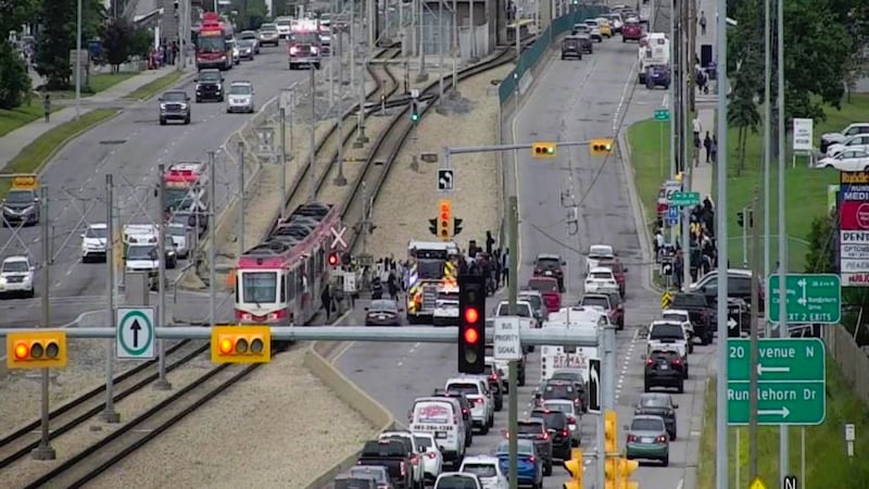 Pedestrian hit by CTrain in northeast Calgary, disrupting Blue Line service