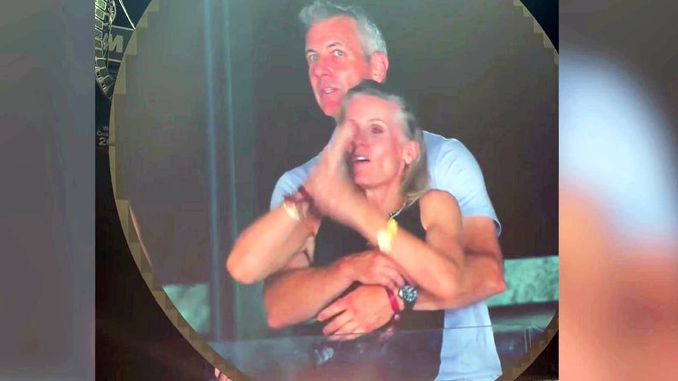 CEO and colleague caught on camera at Coldplay concert
