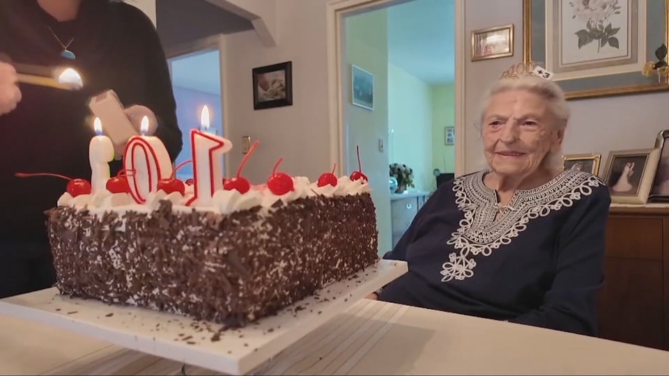 This centenarian says the secret to living a long life is… cake!